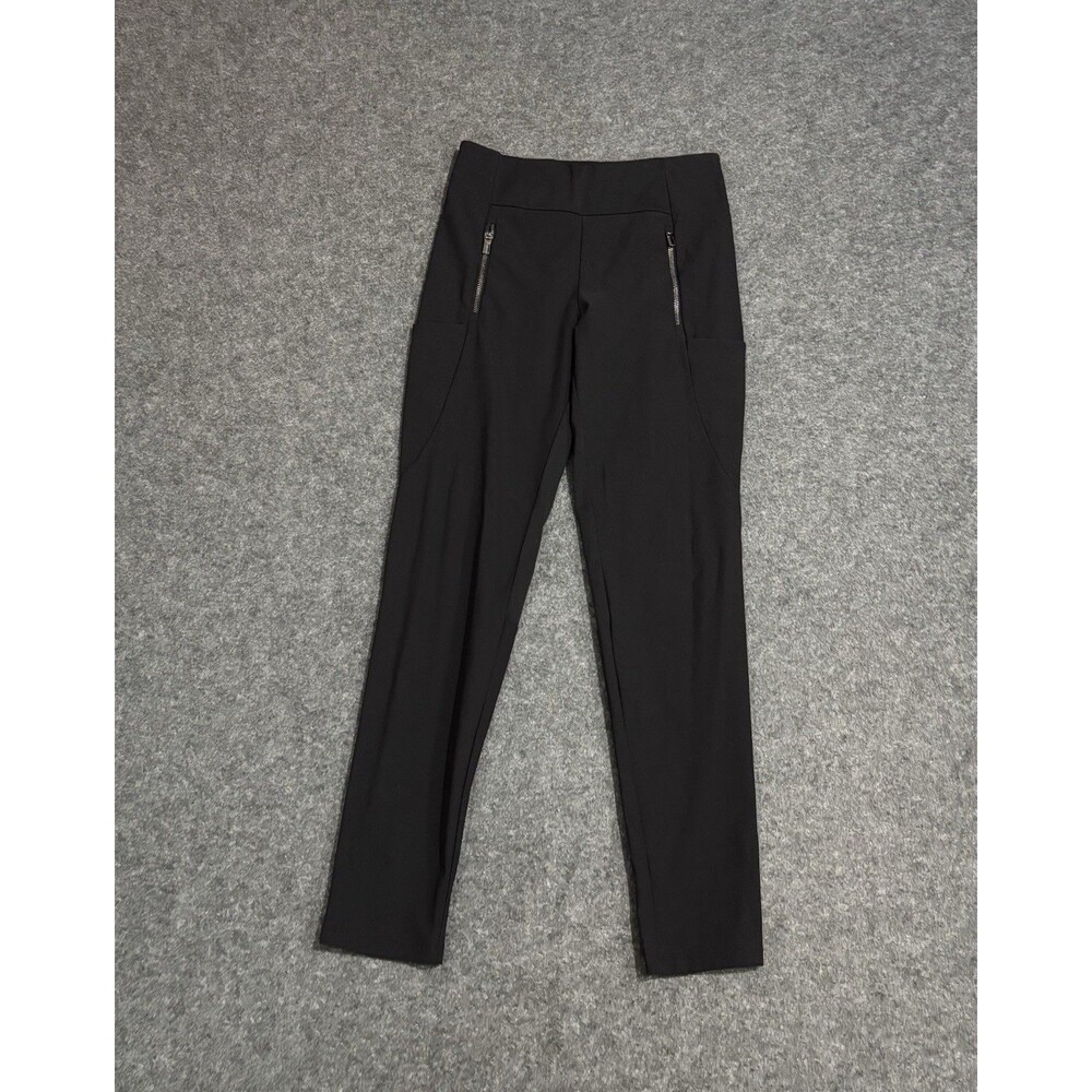Athleta Stellar Tight Sz 2 Black High Rise Zipper Pockets